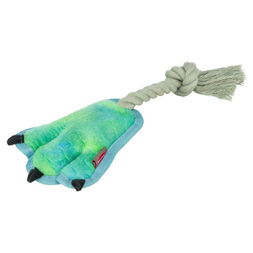 Trixie Hundespielzeug Tatze am Tau grün/blau