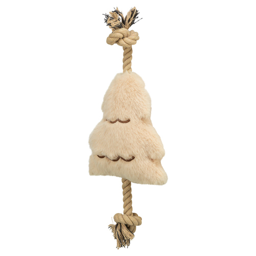 weitere Abbildung Trixie Hundespielzeug Weihnachtsbaummit Tau beige