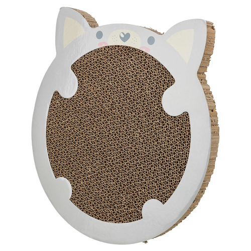 weitere Abbildung Trixie JuniorKratzpappe Katzenmotiv mit Catnip hellgrau