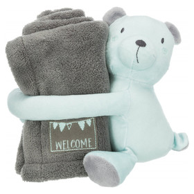 Abbildung Trixie Junior Kuschel-Set grau/mint fr Katzen
