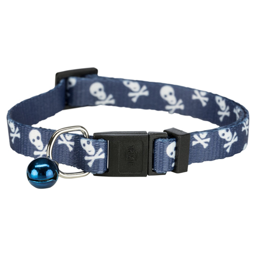 weitere Abbildung Trixie Ktzchenhalsband, Nylon Motiv Totenkopf