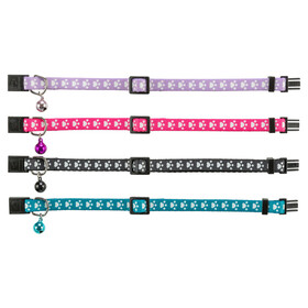 Abbildung Trixie Katzenhalsband, elastisch, Nylon Motiv Pfote