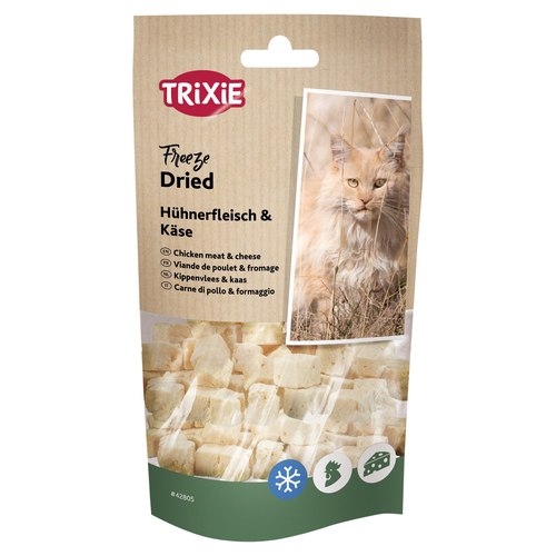 weitere Abbildung Trixie Katzensnack Freeze DriedHhnerfleisch & Kse 25 g - 6 Stck / Sparpaket