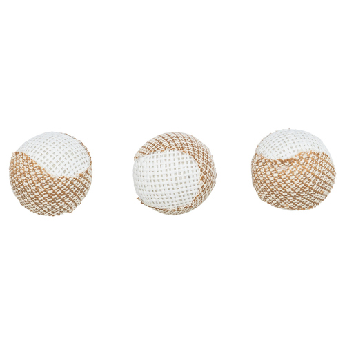 weitere Abbildung Trixie Katzenspielzeug Set Rasselblle, Jute