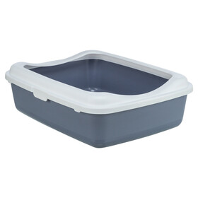 Abbildung Trixie Katzentoilette Classic lila/wei