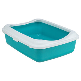 Abbildung Trixie Katzentoilette Classic petrol/wei
