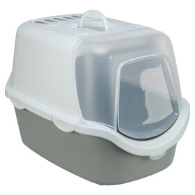 Abbildung Trixie Katzentoilette Vico Open Top hellgrau/wei