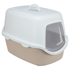 Abbildung Trixie Katzentoilette Vico, mit Haube blush/wei
