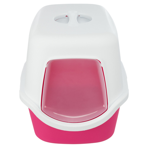 weitere Abbildung Trixie Katzentoilette Vico mit Haube pink/wei