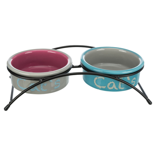 weitere Abbildung Trixie Keramik-Napf-Set Eat on Feet fr Katzen