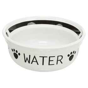 Abbildung Trixie Keramiknapf Water wei/schwarz