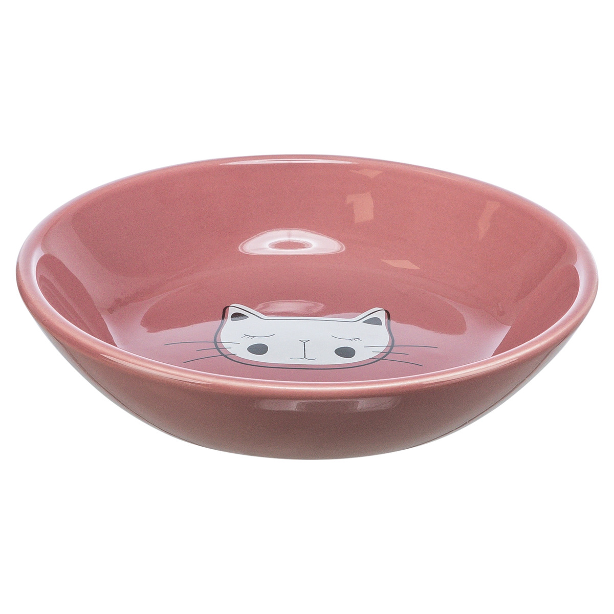 Trixie Keramiknapf Katzengesicht – 0,25 L, 12 Cm – Spülmaschinenfest & Kippstabil
