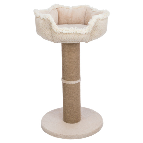 Trixie Kratzbaum Boho beige  Stabil mit Kuschelbett | Mein Tierdiscount