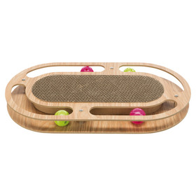Abbildung Trixie Kratzpappe mit Holzrahmen, oval