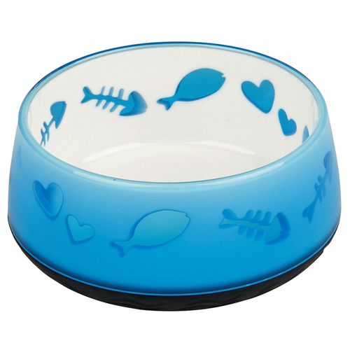 weitere Abbildung Trixie Kunststoffnapf fr Katzen Motiv Fisch/Grte/Herz 300 ml