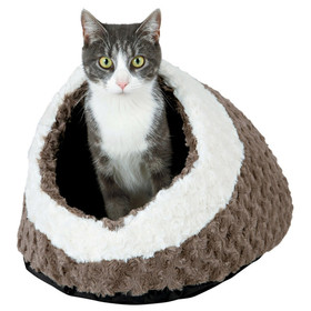 Abbildung Trixie Kuschelhhle Kaline taupe/creme fr Katzen