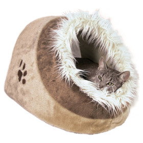 Abbildung Trixie Kuschelhhle Minou beige/braun fr Katzen