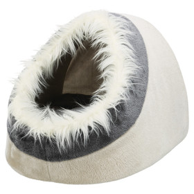 Abbildung Trixie Kuschelhhle Minou beige/grau fr Katzen