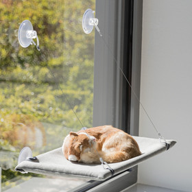 Abbildung Trixie Liegeplatz fr Fensterscheibe grau