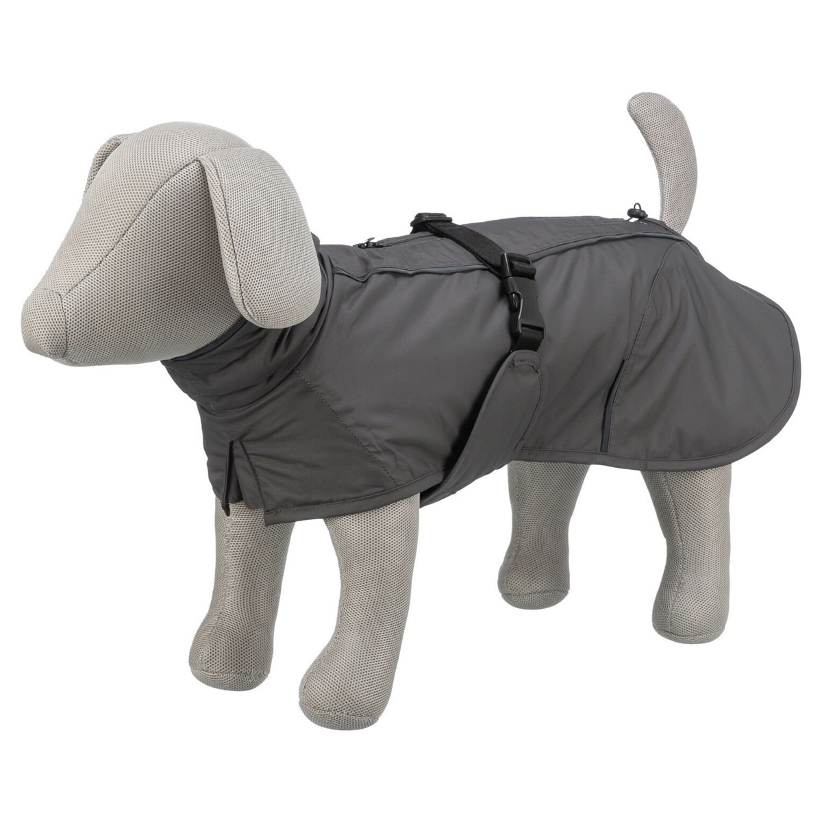 Trixie Winterbekleidung Hunde Mantel Trixie Limoux Hundemantel steingrau Wasserdicht & Warm