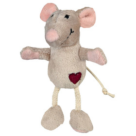 Abbildung Trixie Maus, Plsch mit Catnip fr Katzen mit Herz 11 cm