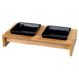 Abbildung Trixie Napf-Set, Keramik/Holz fr Hunde