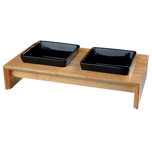 weitere Abbildung Trixie Napf-Set, Keramik/Holz fr Hunde