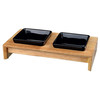 Trixie Napf-Set, Keramik/Holz für Katzen Abbildung 1