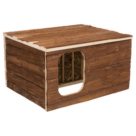Abbildung Trixie Natural Living Haus Hilke mit integrierter Heuraufe