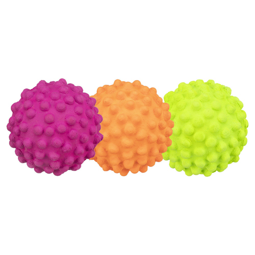 Trixie Neon-Igelbälle, Moosgummi - 18 Stück