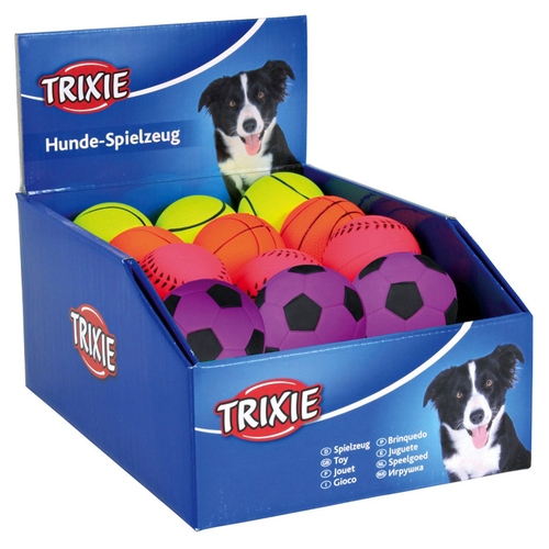 Trixie Neonbälle, Moosgummi, schwimmt - 24 Stück