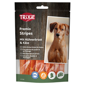 Abbildung Trixie Premio Chicken Cheese Stripes 100 g - 6 Packungen / Sparpaket