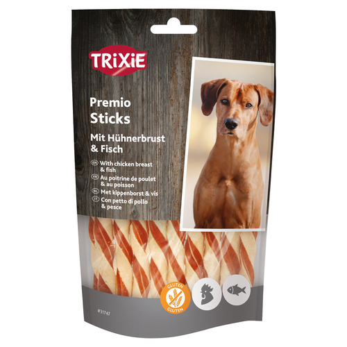 Trixie Premio Fish Chicken Sticks 80 g - 6 Packungen / Sparpaket