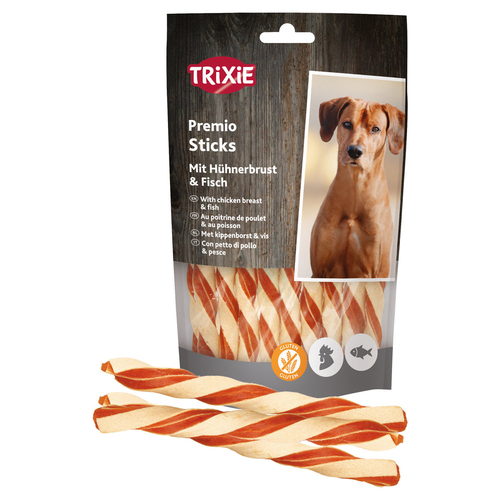 weitere Abbildung Trixie Premio Fish Chicken Sticks 80 g - 6 Packungen / Sparpaket