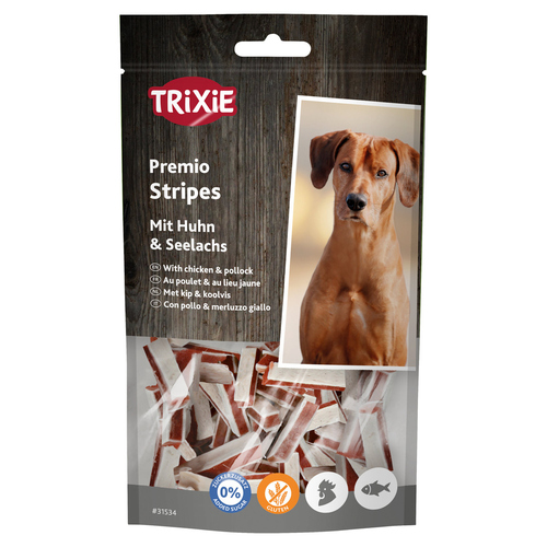 Trixie Premio Hühnchen & Seelachs Stripes 75 g - 6 Packungen / Sparpaket
