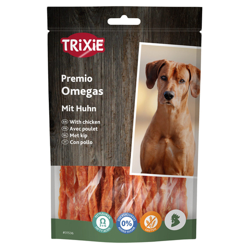 Trixie Premio Omega Stripes 100 g - 6 Packungen / Sparpaket