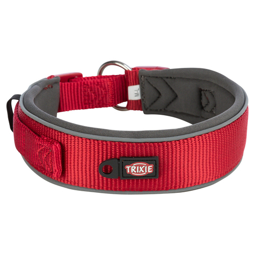 weitere Abbildung Trixie PremiumHalsband, extra breit, rot/grafit