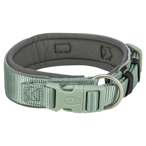 Trixie Premium Halsband, extra breit, salbei/grafit