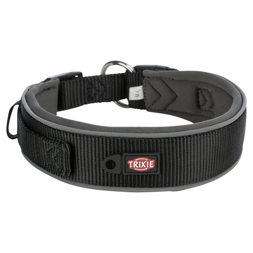 weitere Abbildung Trixie PremiumHalsband, extra breit, schwarz/grafit