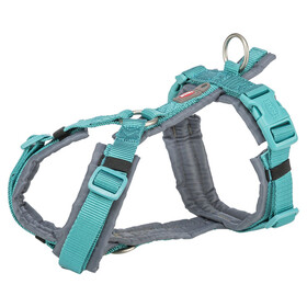 Abbildung Trixie Premium Trekking Geschirr aqua/grafit