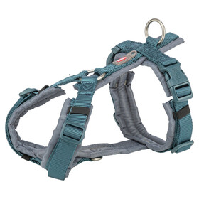 Abbildung Trixie Premium Trekking Geschirr petrol/grafit