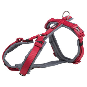 Abbildung Trixie Premium Trekking Geschirr rot/grafit