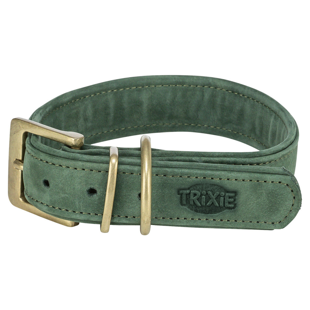 Trixie Pure Halsband Salbei – Extra Breites Leder – Mein Tierdiscount