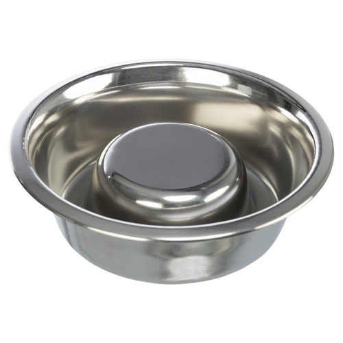 ANDRESLAD 4x Edelstahl Futternapf Katzen Hunde - Flach Gegen Schnurrhaarfatigue