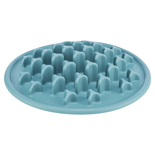 Trixie Slow Feeding Futtermatte Pillars blau für Katzen