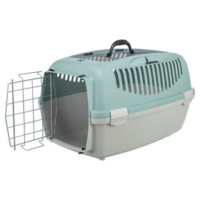 Abbildung Trixie Transportbox Capri 3 Open Top hellgrau/salbei fr Katzen