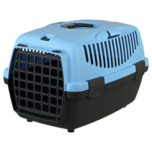 Trixie Transportbox Capri dunkelgrau/pastellblau für Hunde