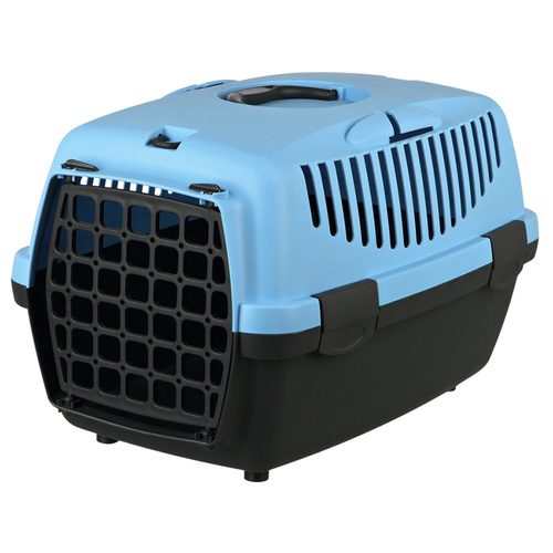 Trixie Transportbox Capri dunkelgrau/pastellblau für Katzen