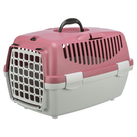 Abbildung Trixie Transportbox Capri hellgrau/altrosa fr Katzen