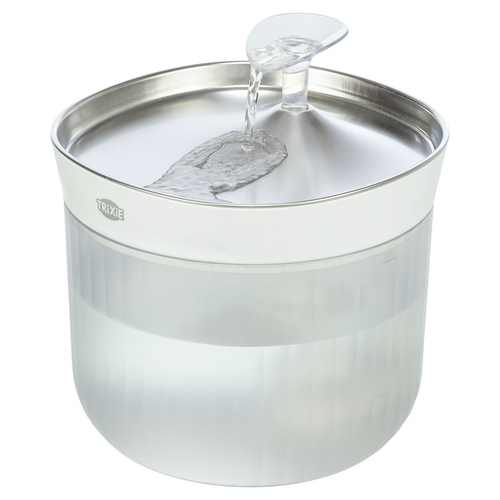 Trixie Trinkbrunnen Aqua Clear Kunststoff/Edelstahl weiß